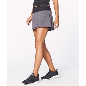 Lululemon Circuit Breaker II Pleated Skirl / Skort‎ Purple Black Size 10